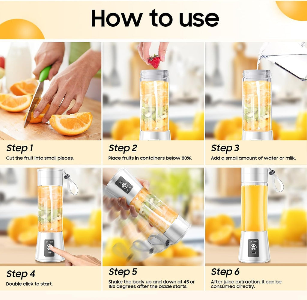 Portable USB Rechargeable Smoothie Blender