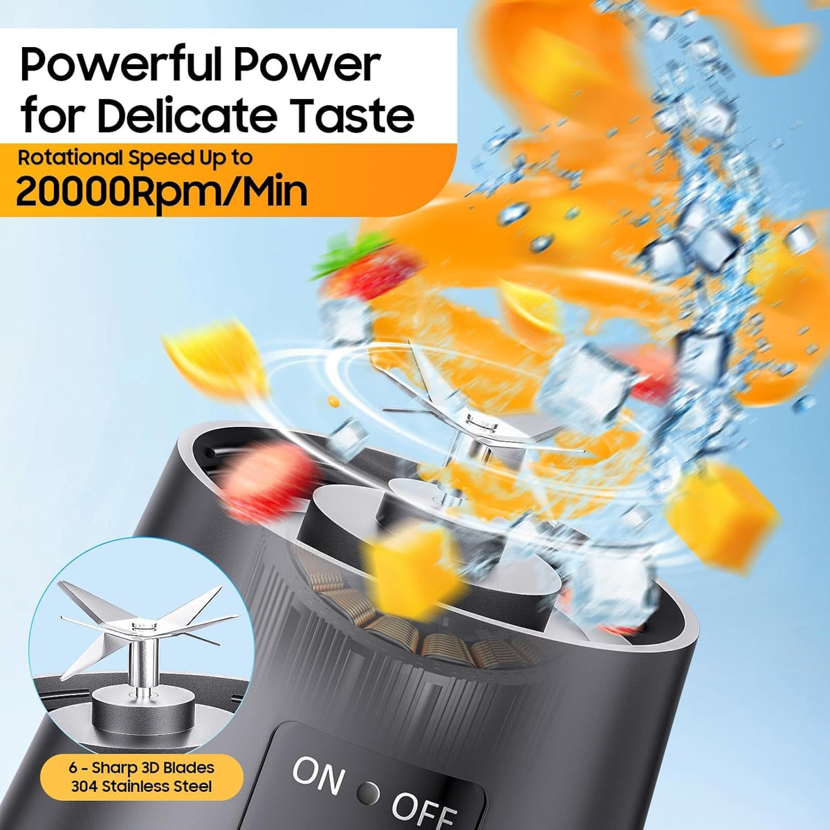 Portable USB Rechargeable Smoothie Blender